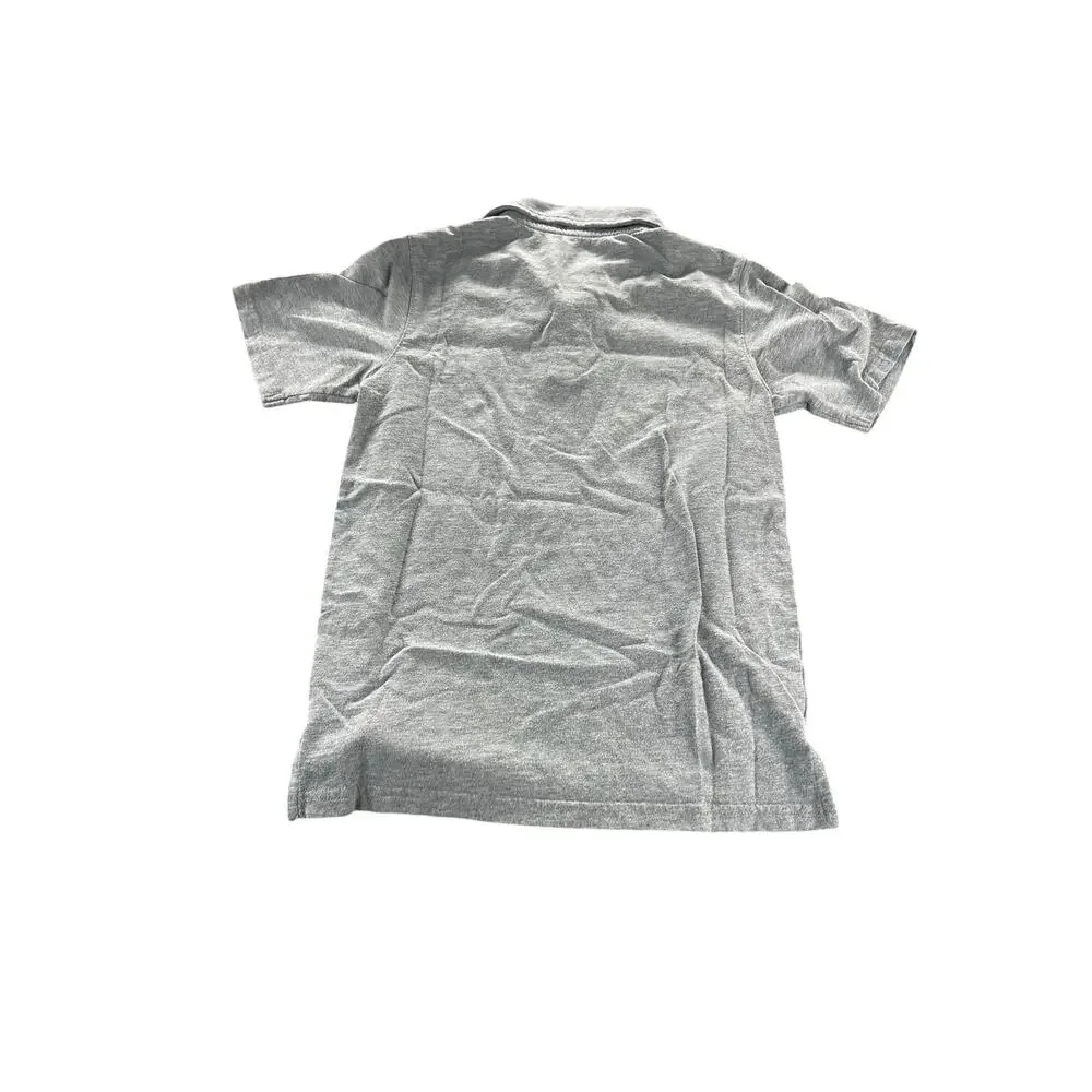 Wonder Nation Boys Gray Short Sleeve Collared Polo Shirt Youth Size Medium